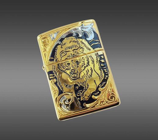 Зажигалка Zippo оригинал "Медведь" № 3